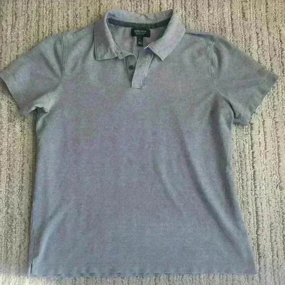 Nordstrom Men’s Shop Gray Polo L - Picture 1 of 2